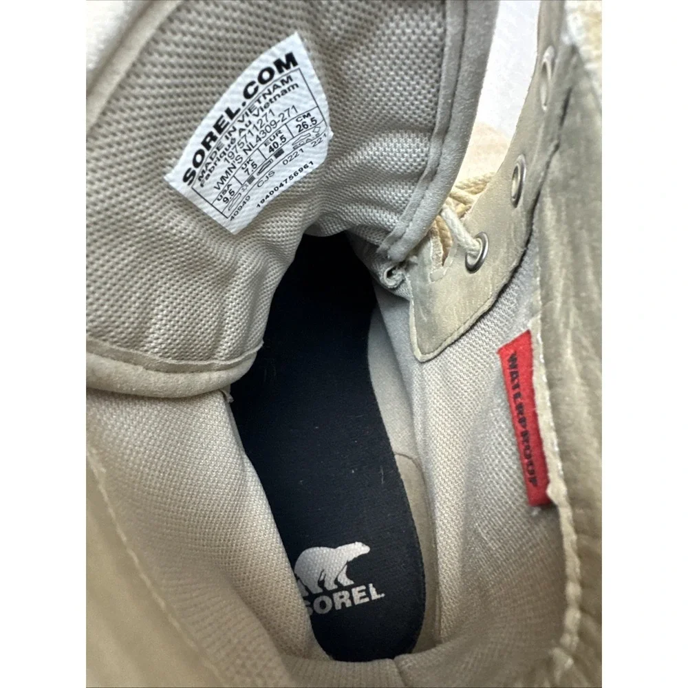 Sorel‎ Caribou OTM Womens Boots Sz 9.5 Taupe Beige Snow Boot Outdoors